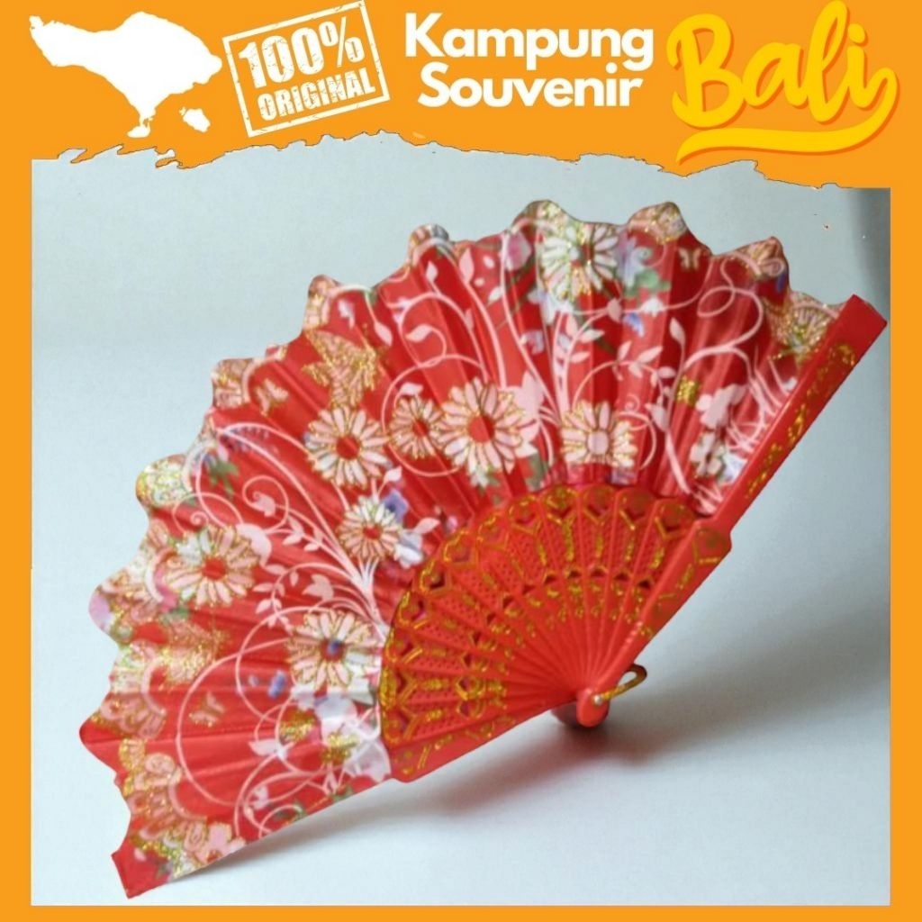 Souvenir Kipas Tangan Motif Bali untuk Pernikahan - Gambar 4